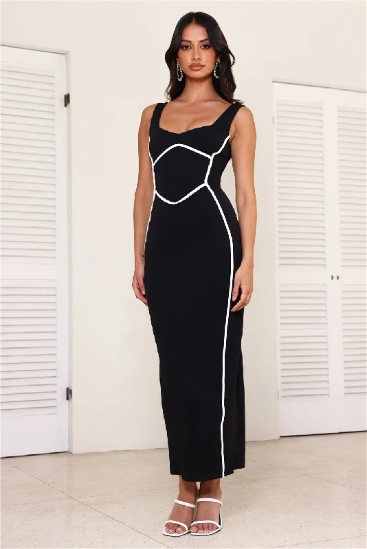 All For Fashion Maxi Dress Black