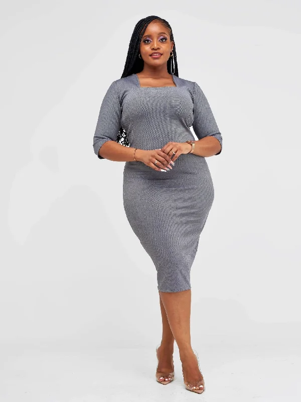 Lizola Aisha Bodycon Dress - Grey