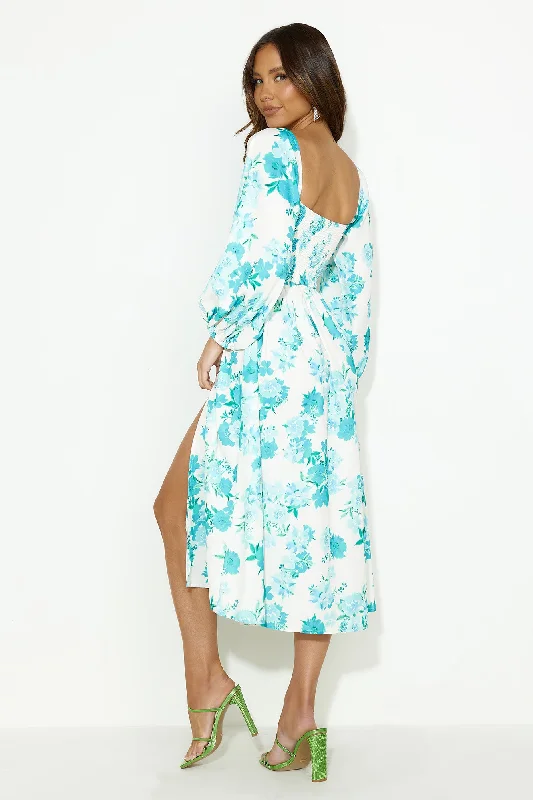 Seeking Fun Midi Dress Green