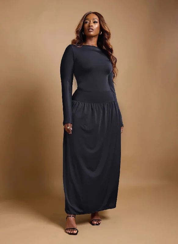 *Pre-Sale* Zoe Drop Waist A Line Maxi Dress