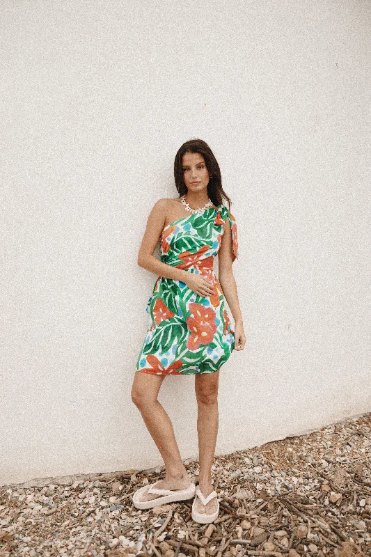 Arwan One Shoulder Mini Dress - Kauai