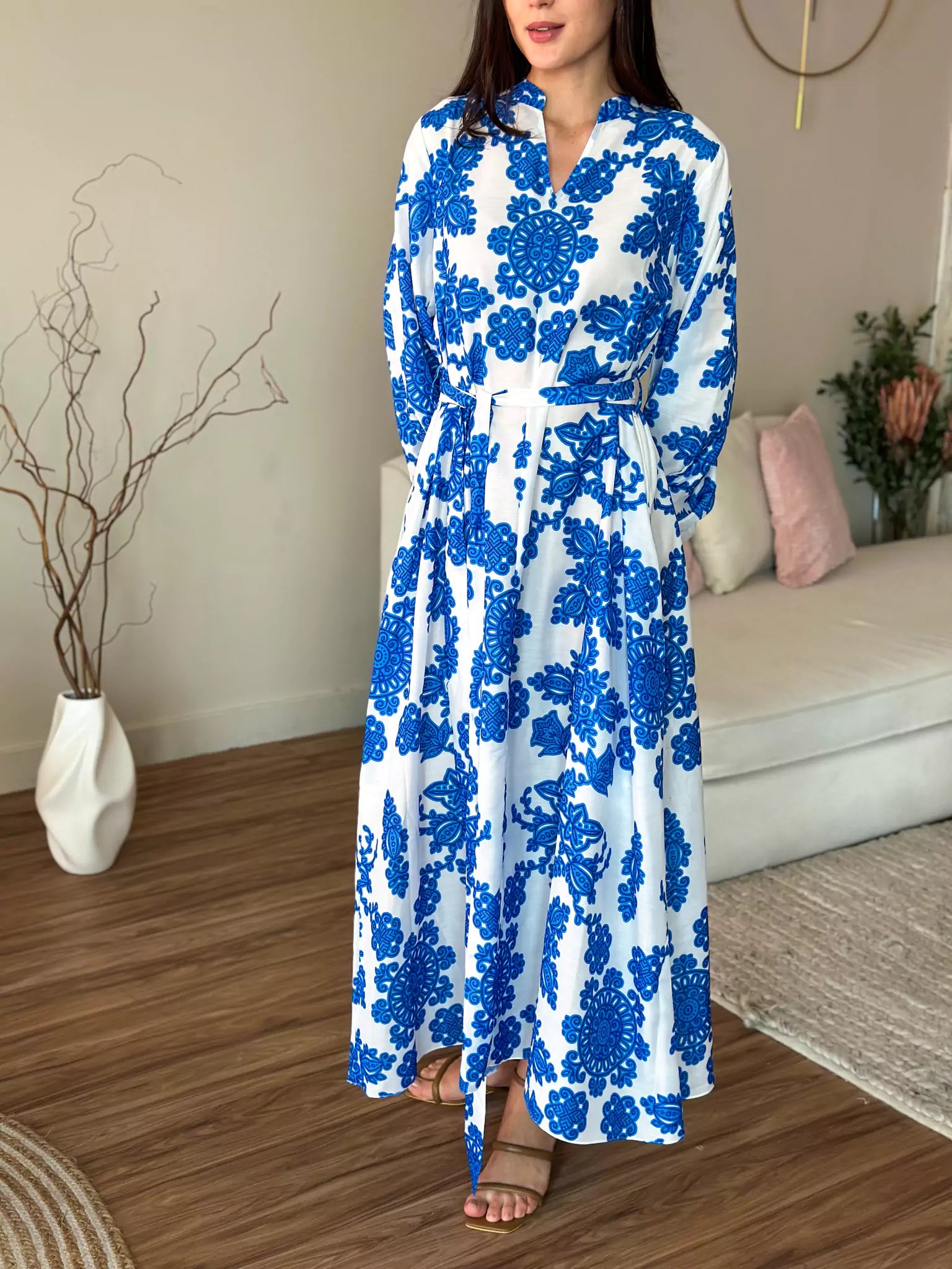 Demir Blue Long Dress