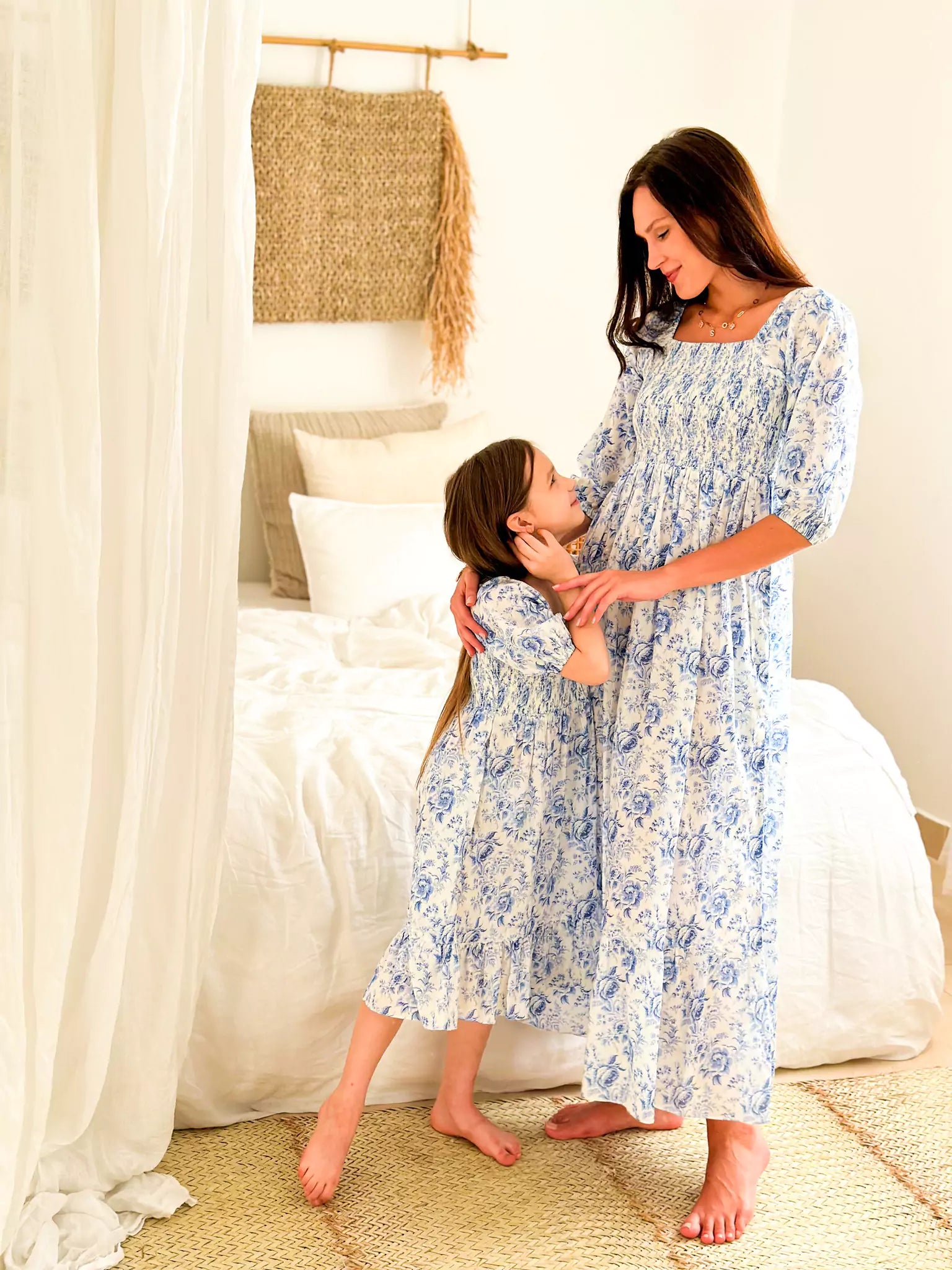 Laurel Blue Smock Dress