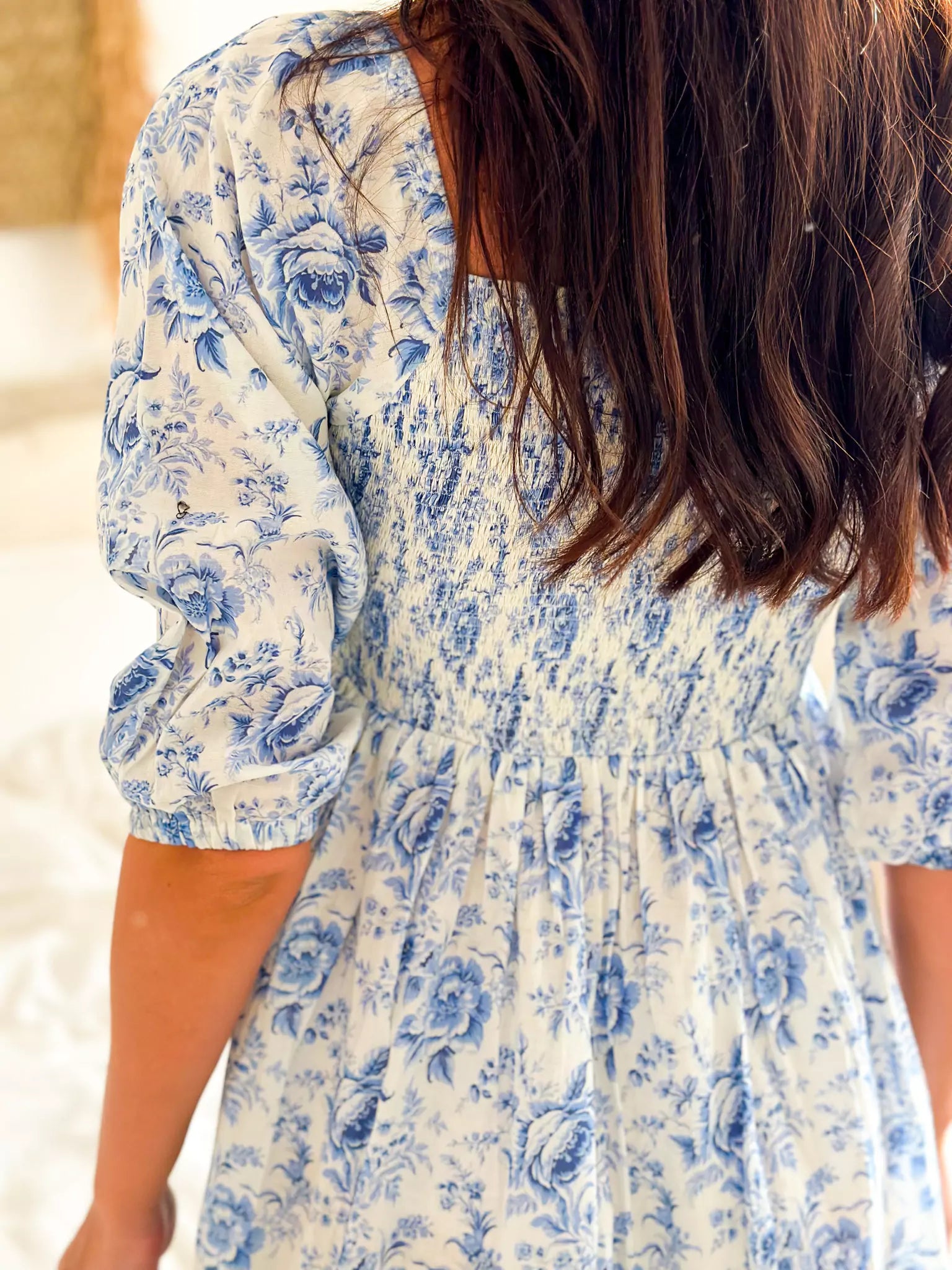 Laurel Blue Smock Dress