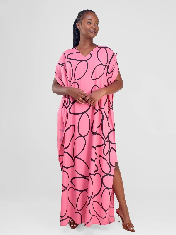 Vivo Hanabi Layered Shift Dress - Pink