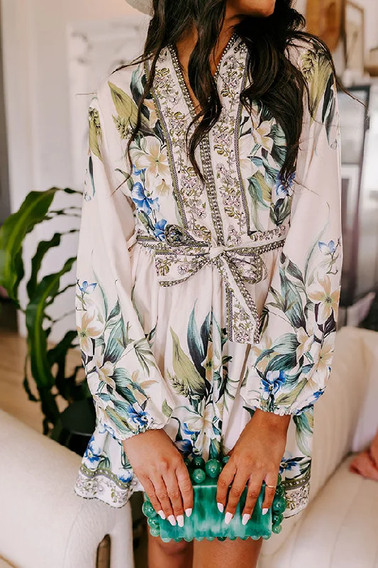 Botanical Happiness Mini Dress