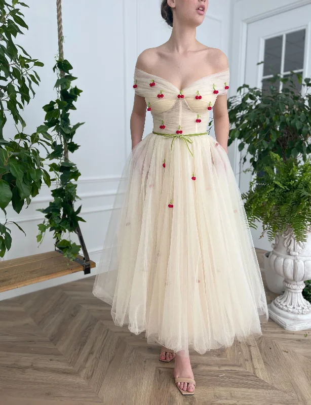 Cherry Ivory Dress