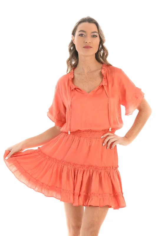 Lily Dress / Coral