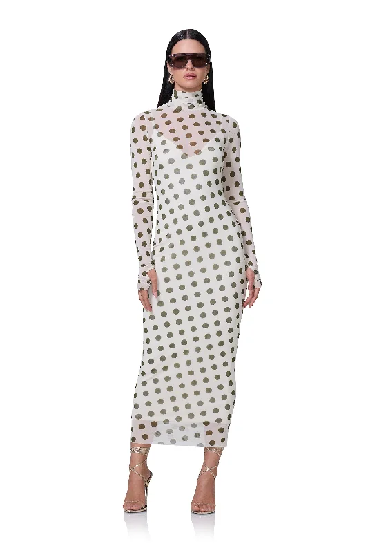 Shailene Dress - Birch Dot