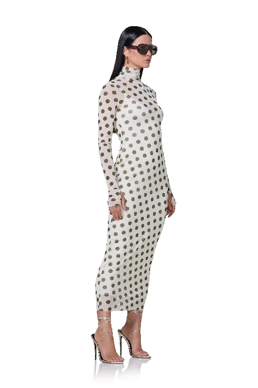 Shailene Dress - Birch Dot