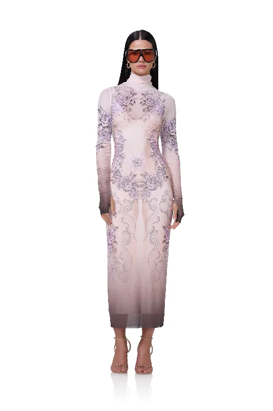 Shailene Dress - Lilac Tattoo