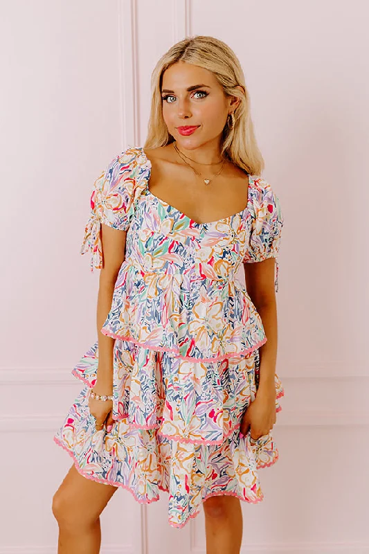 Springtime Chic Tiered Mini Dress