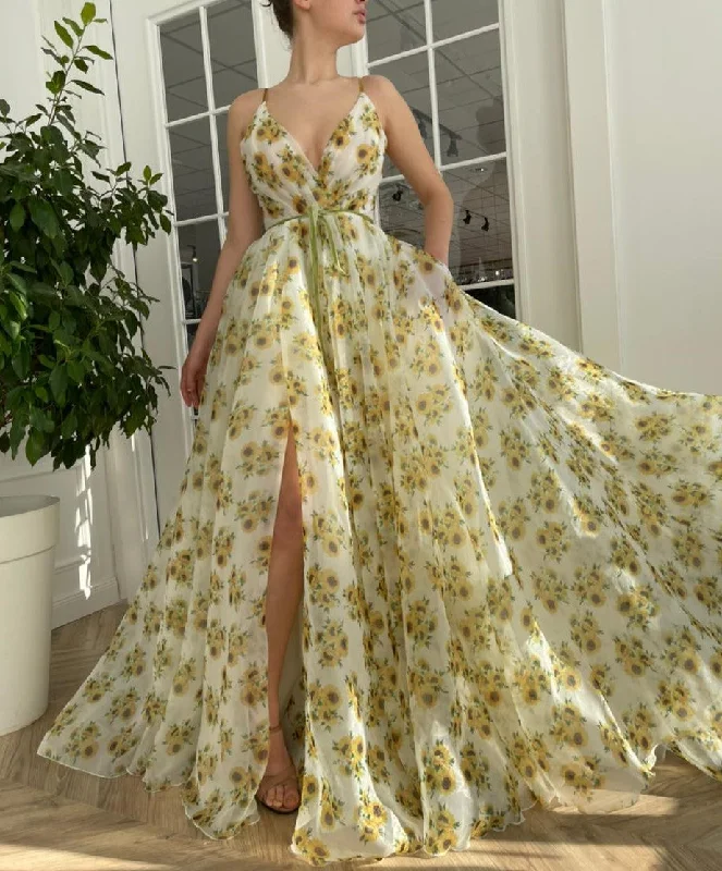 Sunflower Organza Gown