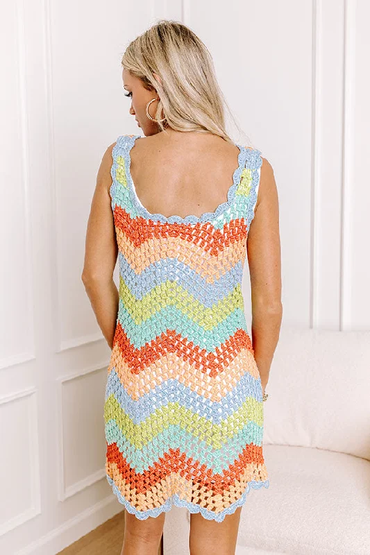 Vacation Vibes Crochet Mini Dress