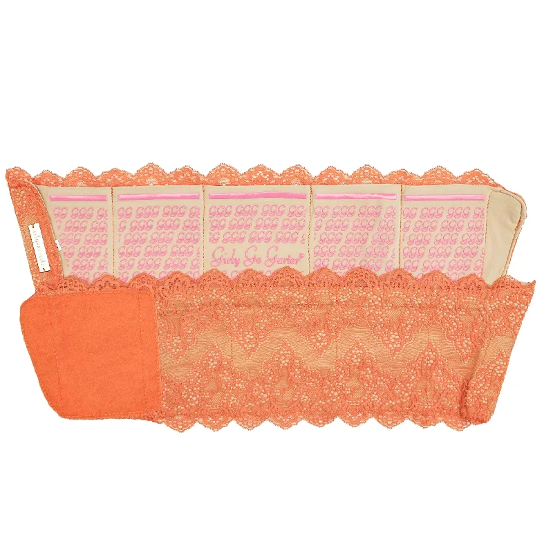 Large / Orange / Lace