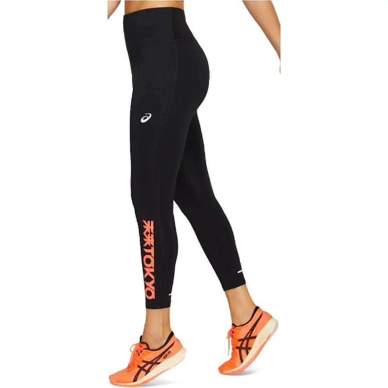 Asics Future Highwaist Womens Long Running Tights - Black