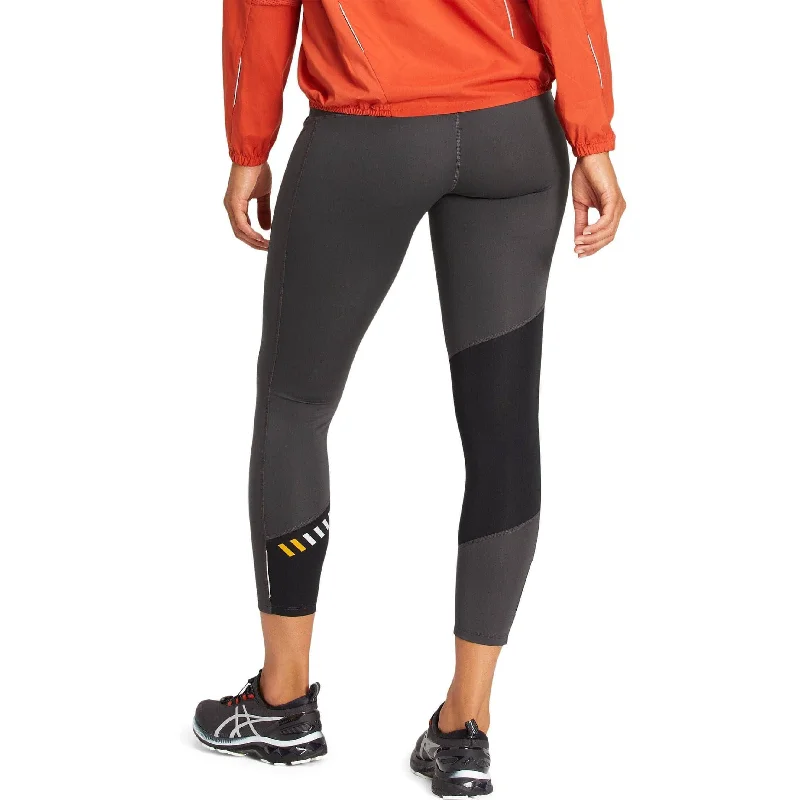 Asics Lite-Show Womens Long Running Tights - Grey