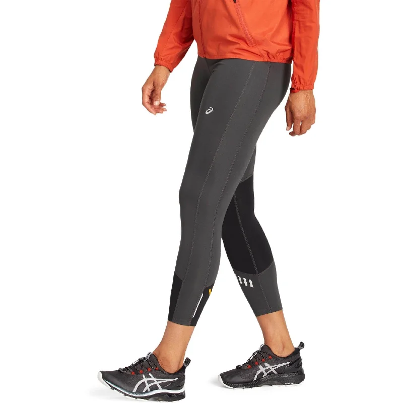 Asics Lite-Show Womens Long Running Tights - Grey