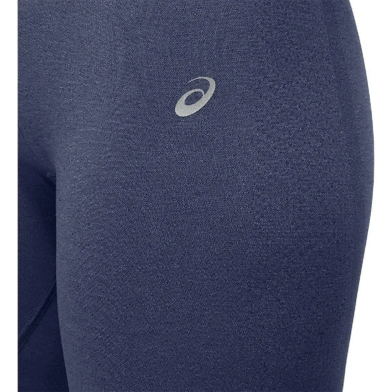 Asics Seamless Womens Long Running Tights - Navy