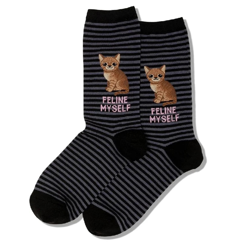 Feline Myself Women's Crew Socks