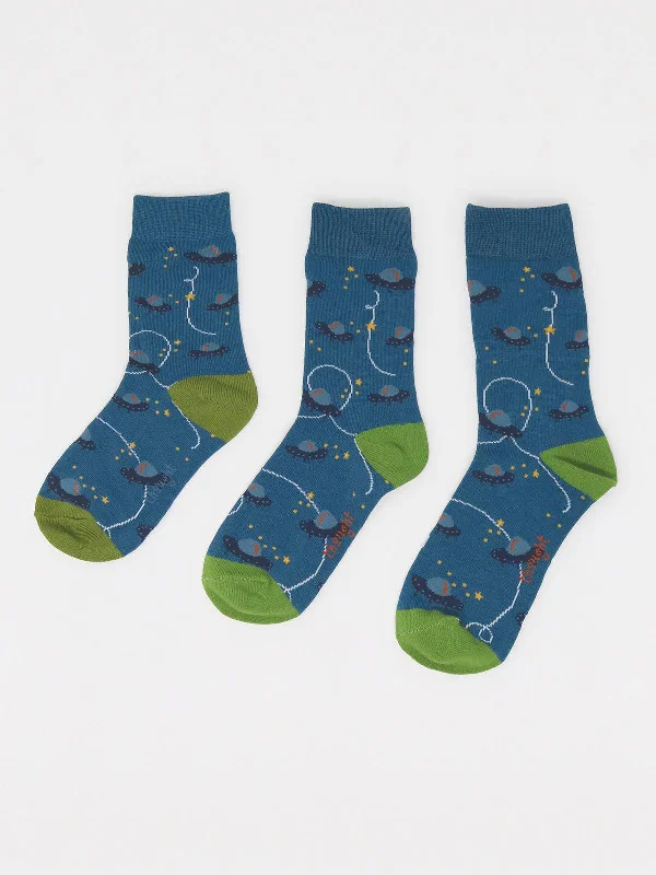 Franky Space Kids Bamboo 4 Sock Gift Box