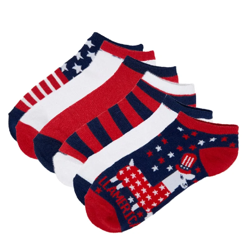 Patriotic 6 Pack Women's Ankle Socks