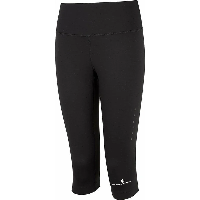 Ronhill Core Womens 3/4 Capri Running Tights - Black