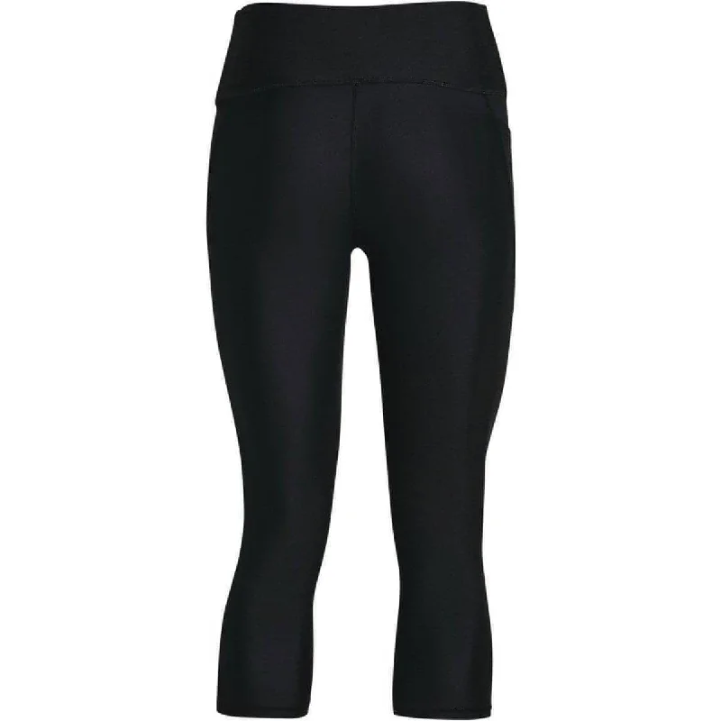 Under Armour Hi-Rise Womens 3/4 Capri Running Tights - Black