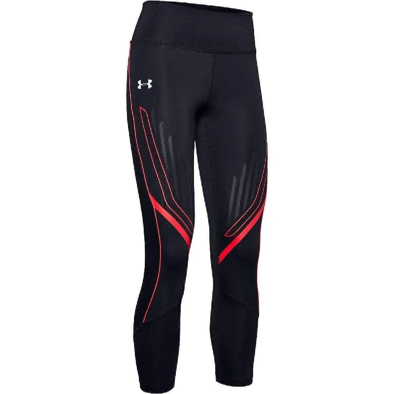 Under Armour Qualifier Speedpocket Womens 7/8 Running Tights - Black