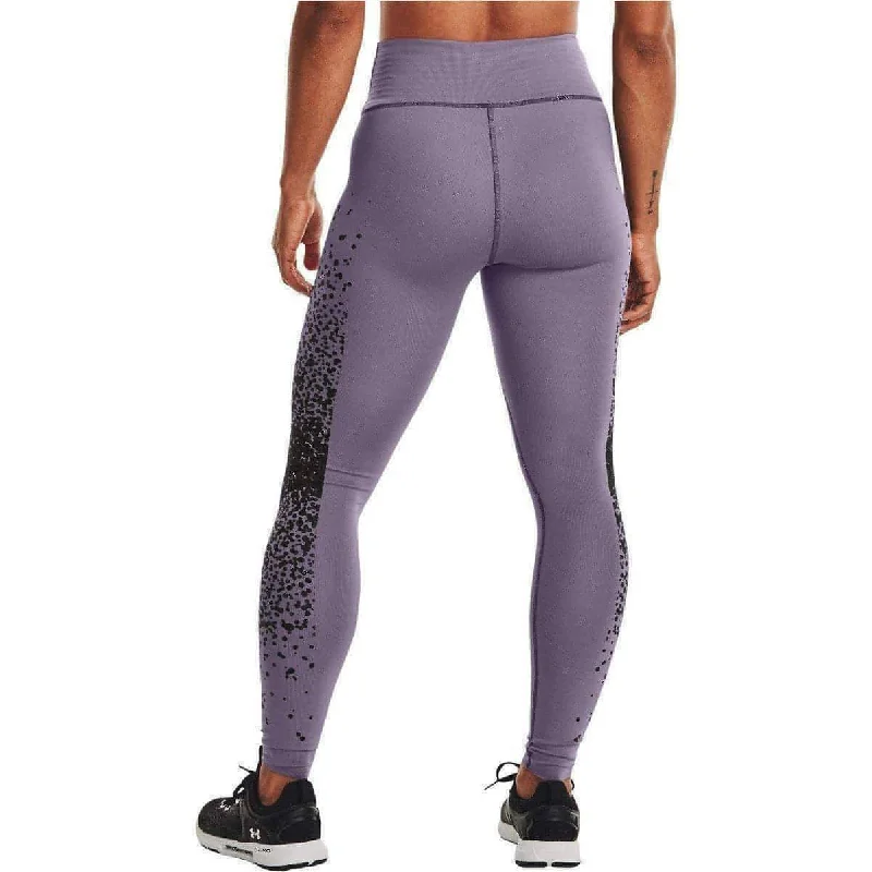 Under Armour Rush Womens Long Running Tights - Purple