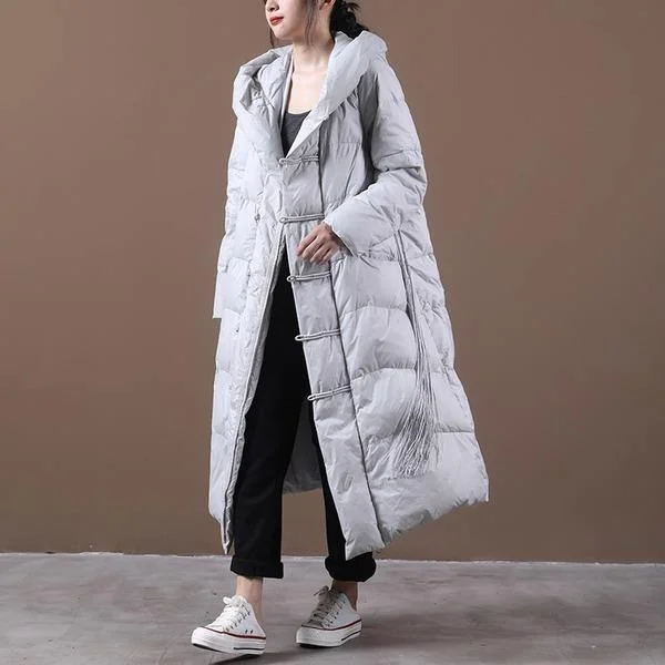 2020 Winter Warm Female Vintage Loose White Duck Down Coats