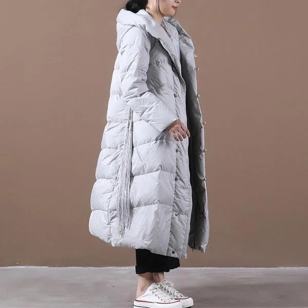 2020 Winter Warm Female Vintage Loose White Duck Down Coats