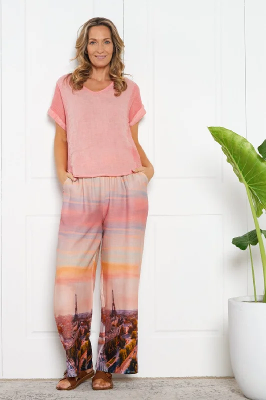 Vespera Linen Pants - La Vie en Rose