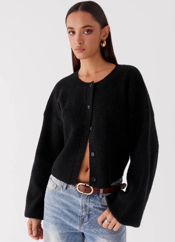 Daphne Knit Cardigan - Black