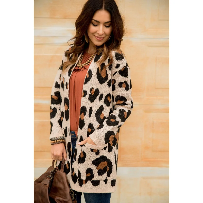 Leopard Pocket Cardigan