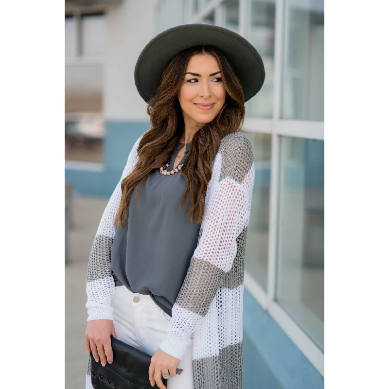 Striped Knit Cardigan