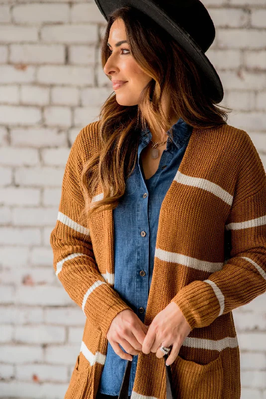 Striped Rugby Cardigan