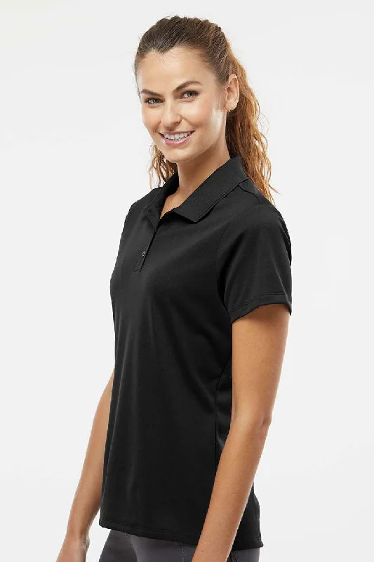 Adidas Womens UV Protection Short Sleeve Polo Shirt - Black - NEW