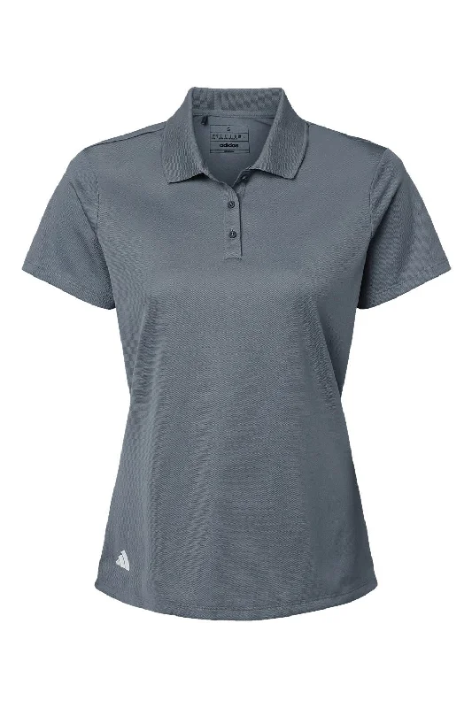 Adidas Womens UV Protection Short Sleeve Polo Shirt - Onix - NEW