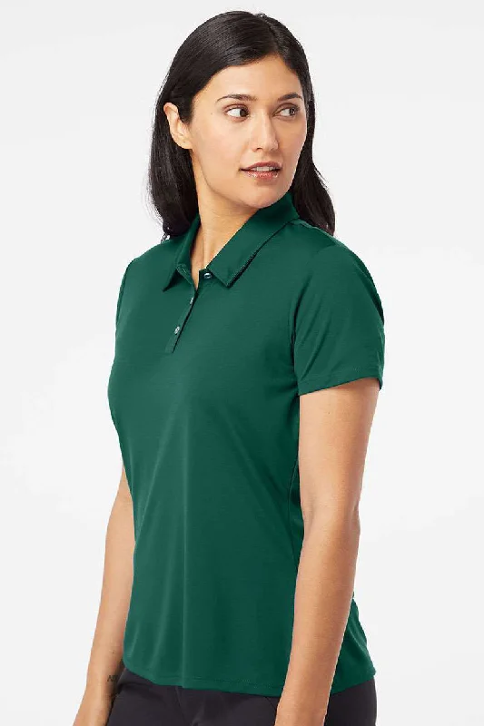 Adidas Womens Performance UPF 50+ Short Sleeve Polo Shirt - Collegiate Green - NEW