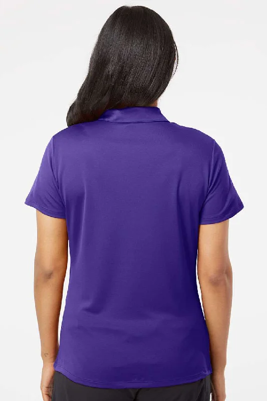 Adidas Womens Performance UPF 50+ Short Sleeve Polo Shirt - Collegiate Purple - NEW