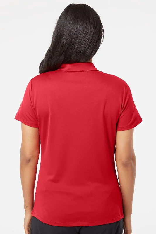 Adidas Womens Performance UPF 50+ Short Sleeve Polo Shirt - Collegiate Red - NEW