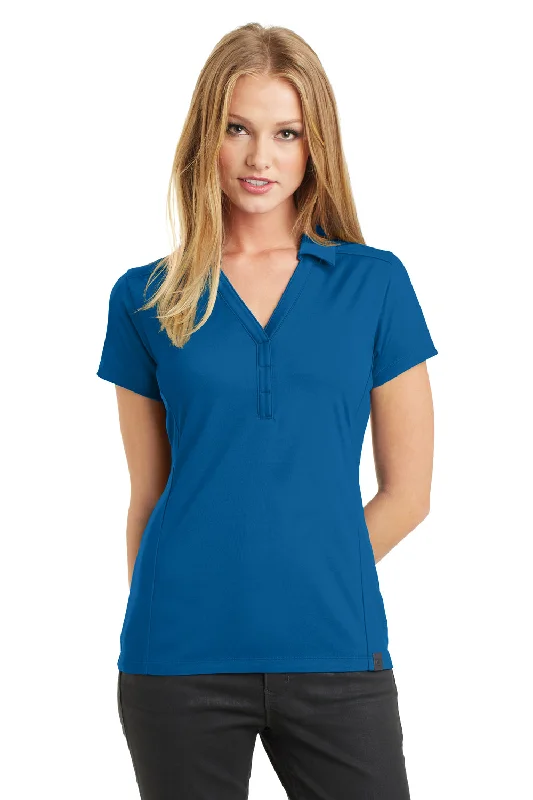 Ogio Womens Framework Moisture Wicking Short Sleeve Polo Shirt - Bolt Blue