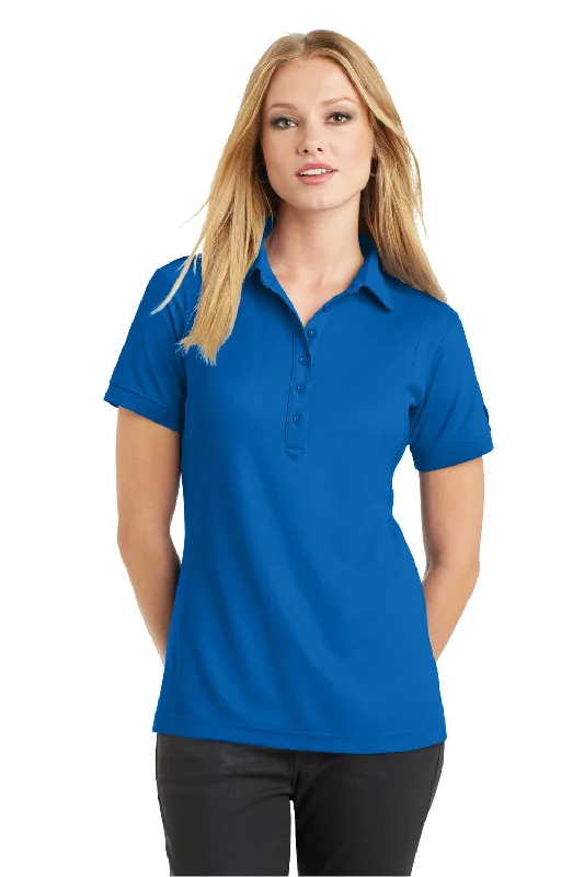 Ogio Womens Jewel Moisture Wicking Short Sleeve Polo Shirt - Electric Blue