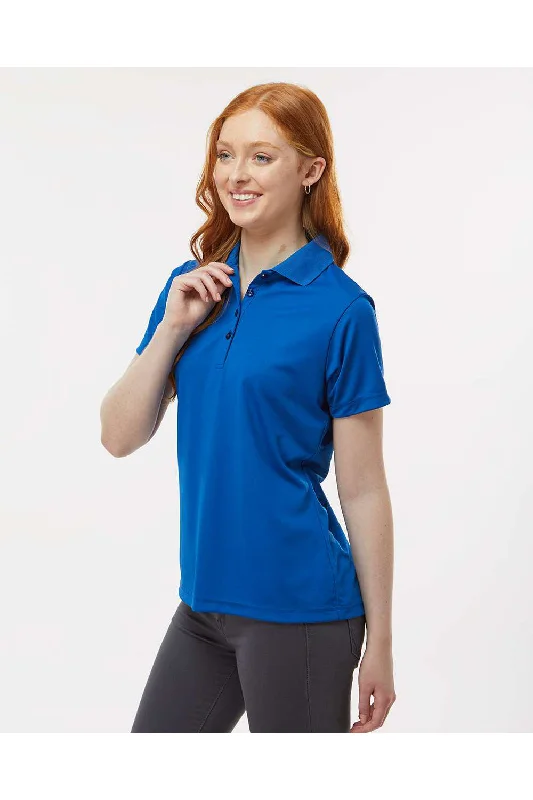 Paragon Womens Sebring Performance Moisture Wicking Short Sleeve Polo Shirt - Deep Royal Blue - NEW