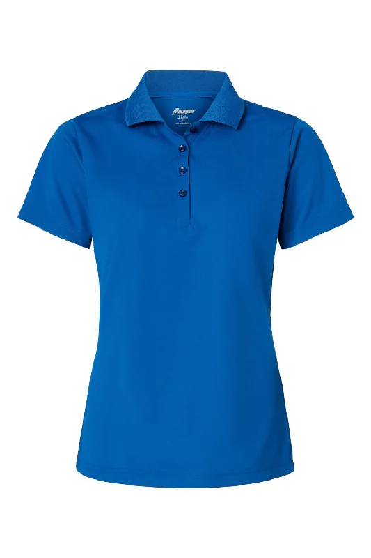 Paragon Womens Sebring Performance Moisture Wicking Short Sleeve Polo Shirt - Deep Royal Blue - NEW