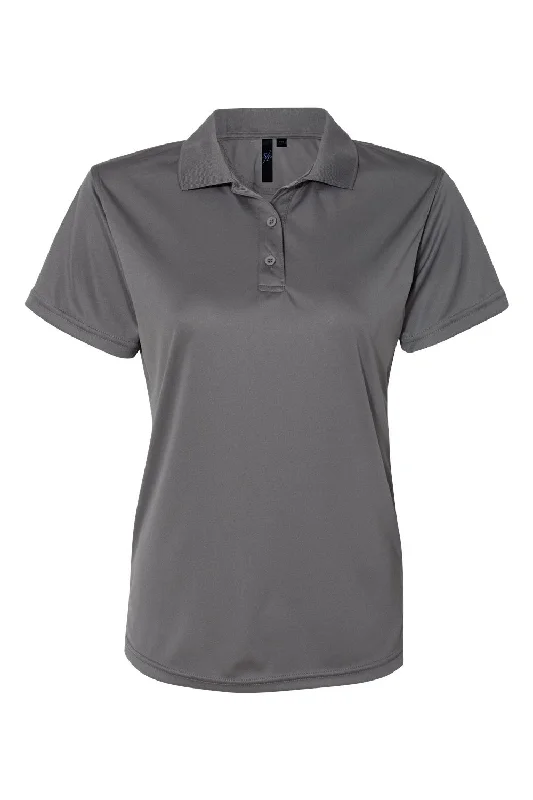 Sierra Pacific Womens Moisture Wicking Short Sleeve Polo Shirt - Steel Grey - NEW