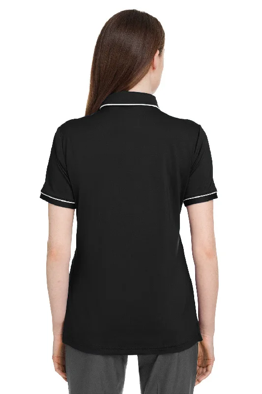 Under Armour Womens Teams Performance Moisture Wicking Short Sleeve Polo Shirt - Black