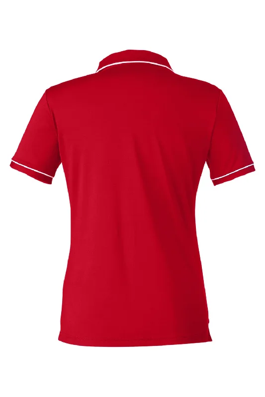 Under Armour Womens Teams Performance Moisture Wicking Short Sleeve Polo Shirt - Red