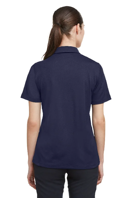 Under Armour Womens Tech Moisture Wicking Short Sleeve Polo Shirt - Midnight Navy Blue